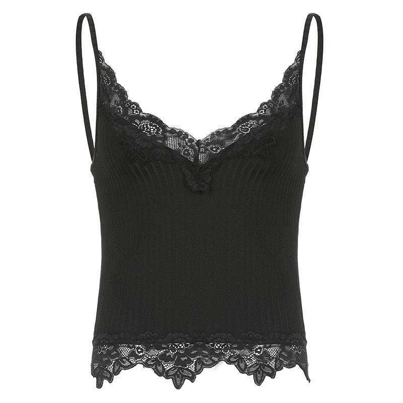 Casual Black Lace Crop Top – Rags n Rituals