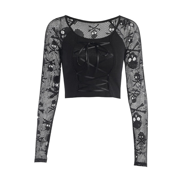 Rags n Rituals 'Back Into Hell' Mesh Top at $26.99 USD