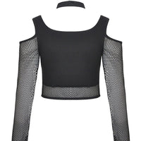 Rags n Rituals 'Digging Your Grave' Fisnet Cut Out Top at $25.99 USD