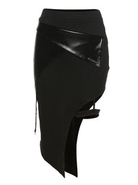 'Demon to Some' Long PU Leather Skirt