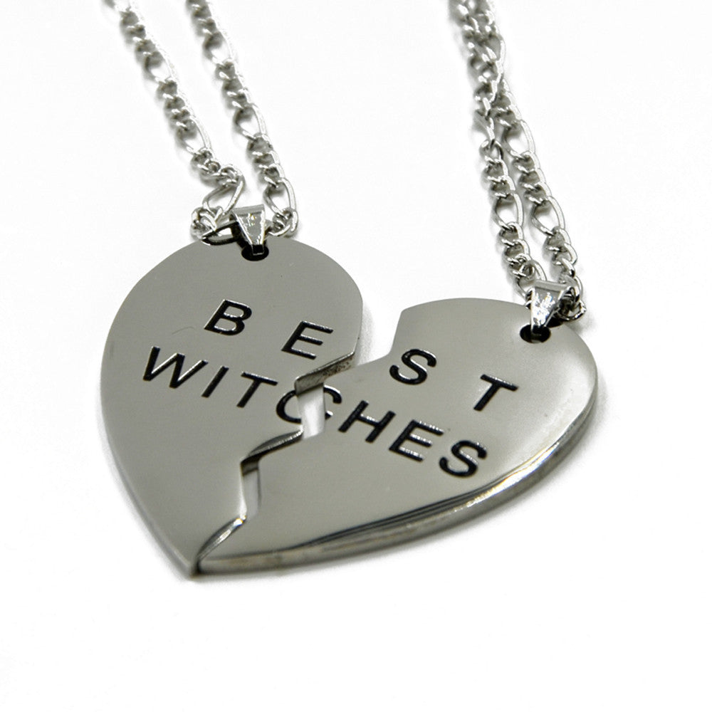 Rags n Rituals Best Witches Heart Shaped Necklace Pendant at $14.99 USD