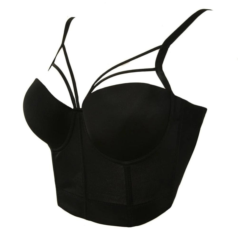 Rags n Rituals 'Bella' Black crop top with cut out at $32.99 USD