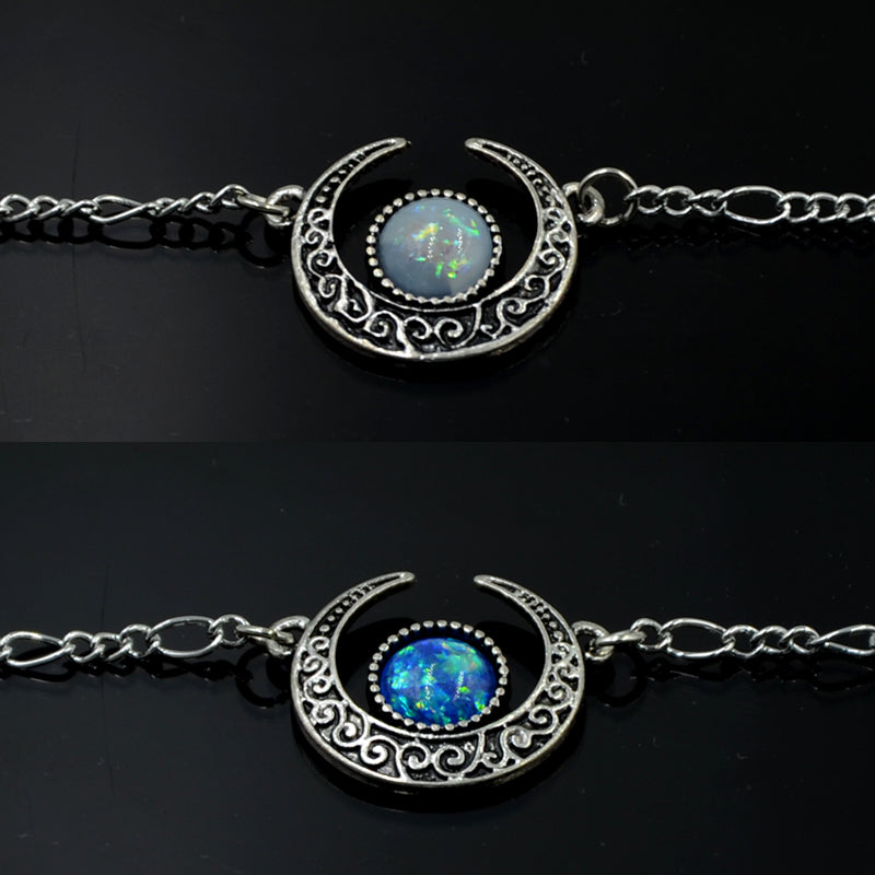 Rags n Rituals 'Enchanted' synthetic opal crescent necklace at $13.99 USD