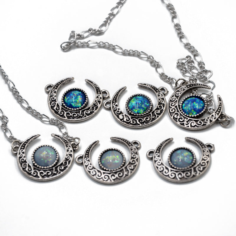 Rags n Rituals 'Enchanted' synthetic opal crescent necklace at $13.99 USD