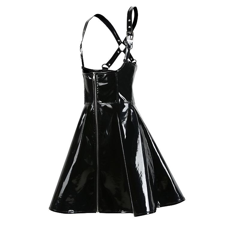 Club Hopper' Black Alternative Gothic PVC Zipper Skirt Rags n Rituals Club Hopper' Black Alternative Gothic PVC Zipper Skirt Rags n Rituals