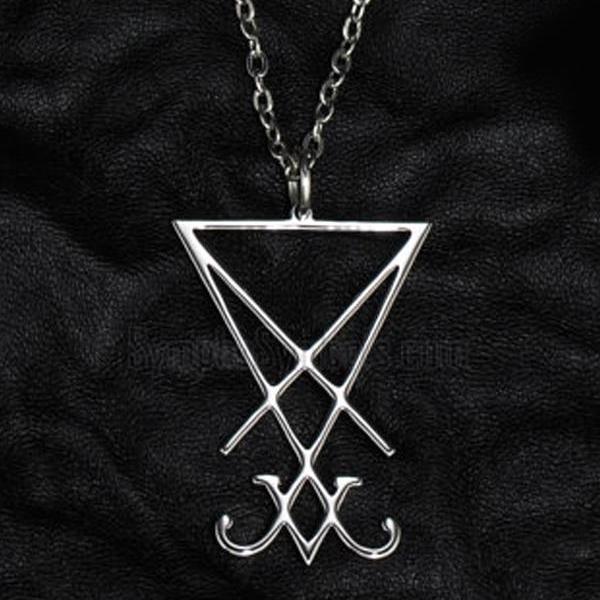 Lucifer Rava Chain 'Lucifer' Silver Alt Pendant Necklace – Rags n Rituals