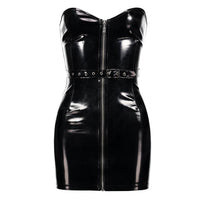 Rags n Rituals 'Liquid black' PU dress at $39.99 USD