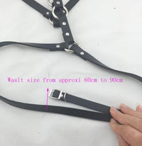 Rags n Rituals 'Dominate' Black O Ring faux leather harness at $21.99 USD