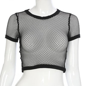 Rags n Rituals 'Courtney' fishnet t shirt at $24.99 USD