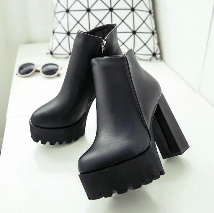 Rags n Rituals 'Goth Chic' Simple Black Ankle boots at $39.99 USD