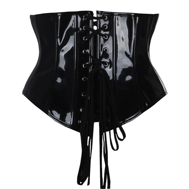 Rags n Rituals 'Serpent' Black PU waist corset S-6XL at $36.99 USD