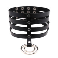 Rags n Rituals Multi Layer Faux Leather Ring Choker at $12.99 USD