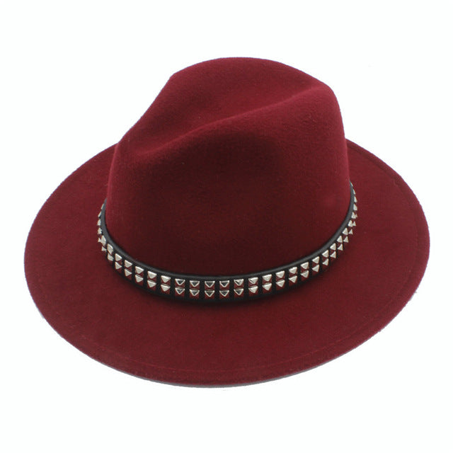 Rags n Rituals 'Shade Bather' Black stud fedora hat (4 Colours) at $20 USD