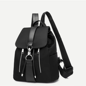 Rags n Rituals 'Give em hell' Black ring clip rucksack at $28.99 USD