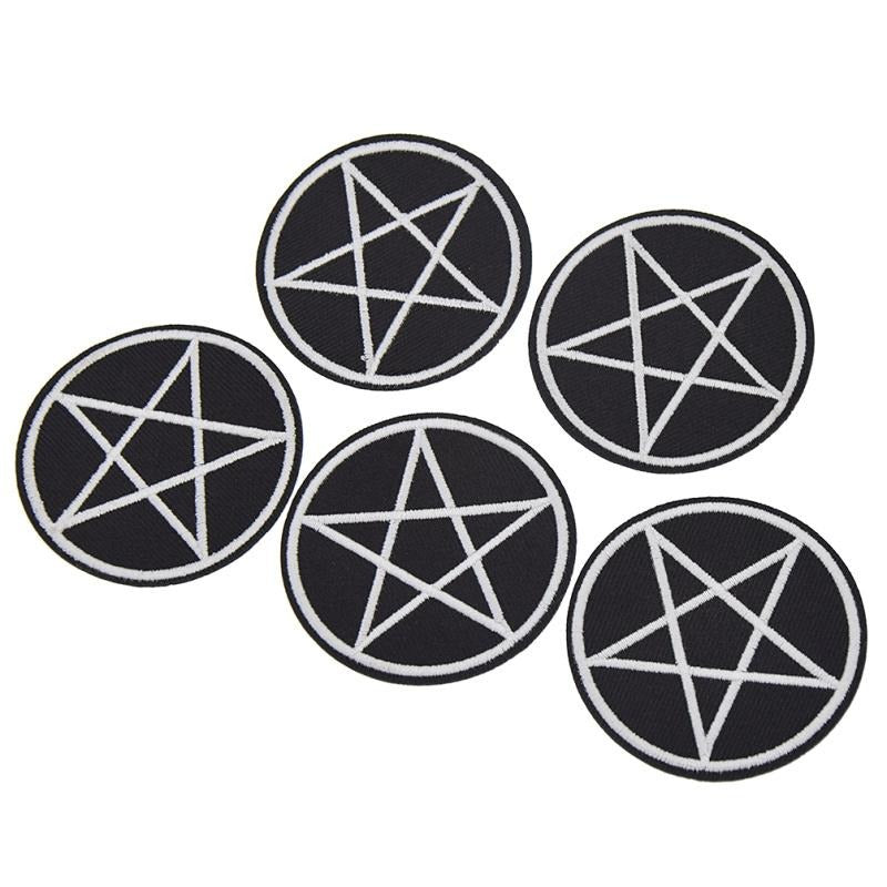 Rags n Rituals Pentagram patch 5 pack at $11.99 USD