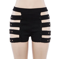 Rags n Rituals 'Angel of Death' Buckle Cut Out Shorts at $31.99 USD