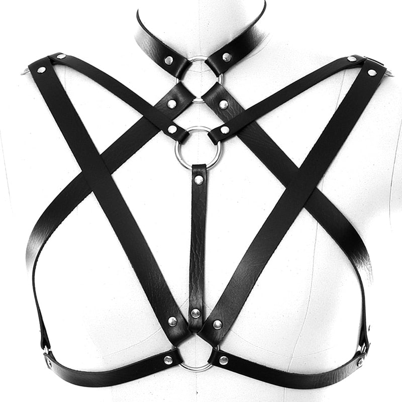 'Slasher' Black Gothic Body Belt Harness at $25.99 USD l Rags n Rituals