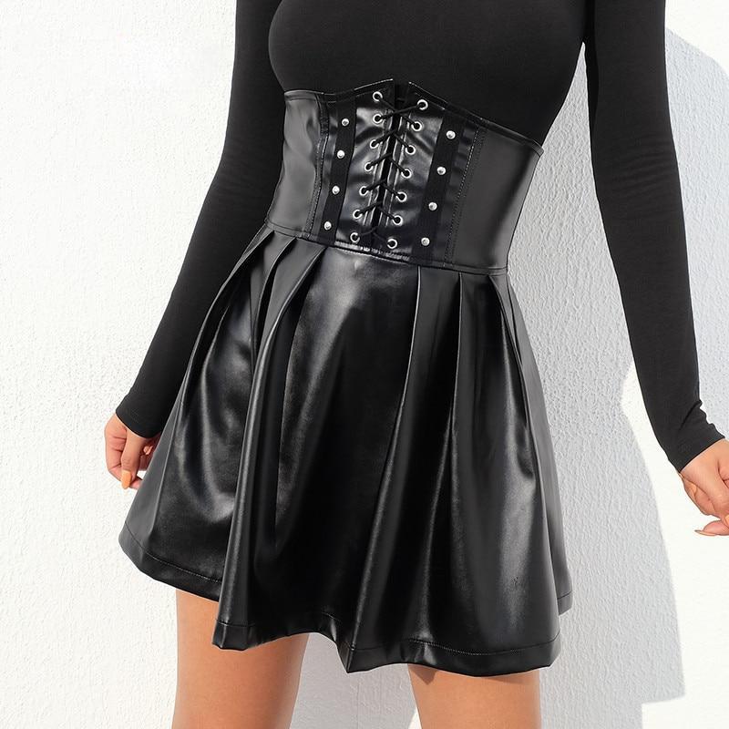 Rags n Rituals 'Ravenous' PU lace up skirt at $32.99 USD
