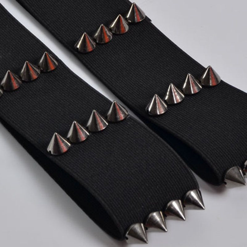 Spiked' Leg Garter Pair Rags n Rituals Spiked' Leg Garter Pair Rags n Rituals