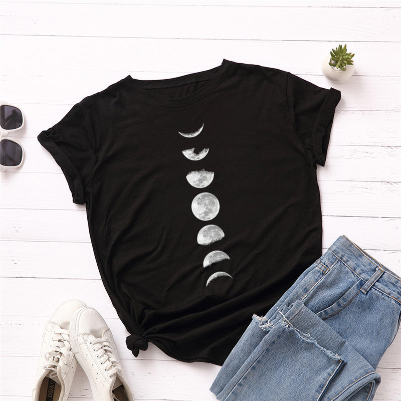 Rags n Rituals 'Just a Phase' Moon phase t shirt 2 colours. S-5XL at $23.99 USD