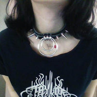 Rags n Rituals 'Illusion' Black Ring spike choker at $14.99 USD