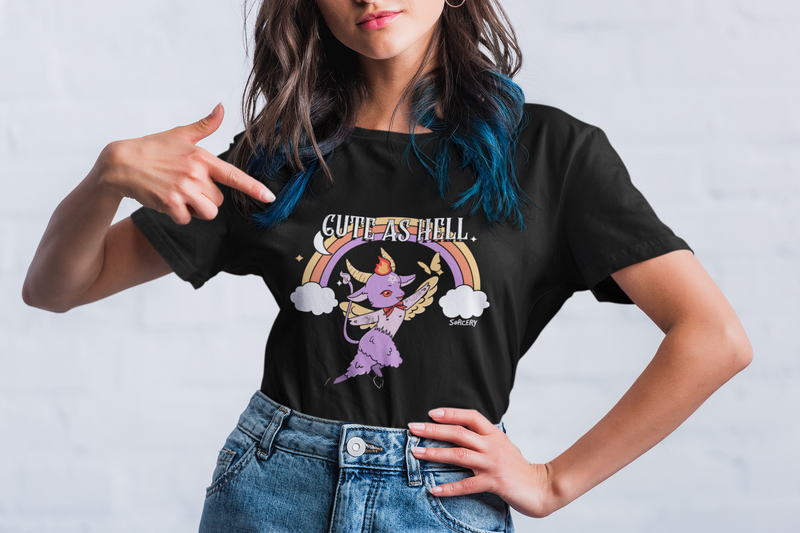 Rags n Rituals 'Cute as Hell' Short-Sleeve Unisex T-Shirt at $26.99 USD
