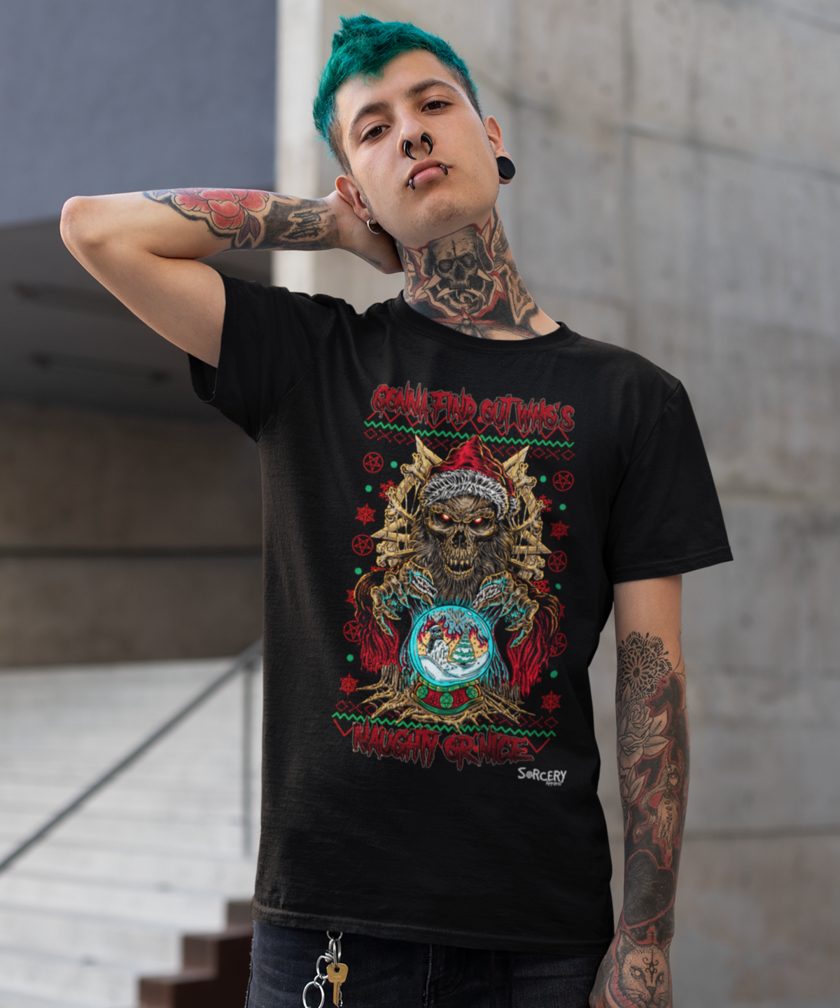 Rags n Rituals 'Naughty or Nice' Short-Sleeve Unisex T-Shirt at $26.99 USD